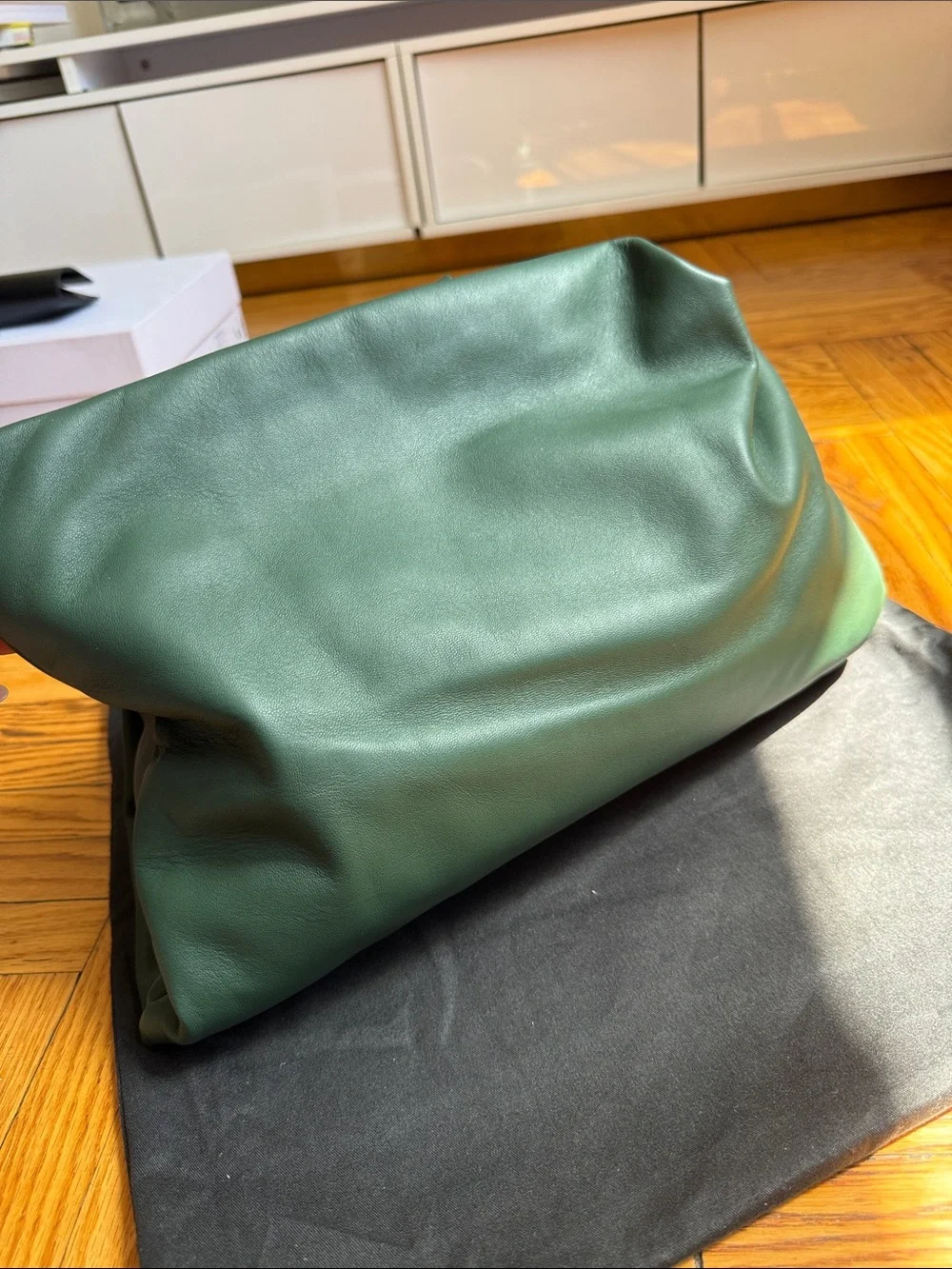 AMBUSH® Dark Green Leather Clutch